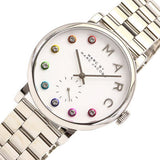 Buy Shop Marc Jacobs Marc White Dial Silver Steel Strap Watch for Women - MBM3420 USA Online