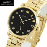 Buy Shop Marc Jacobs Baker Dexter Black Dial Gold Steel Strap Watch for Women - MBM3421 USA Online