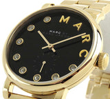 Buy Shop Marc Jacobs Baker Dexter Black Dial Gold Steel Strap Watch for Women - MBM3421 USA Online