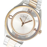 Marc Jacobs Tether White Transparent Dial Two Tone Stainless Steel Strap Watch for Women - MBM3436