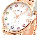 Buy Shop Marc Jacobs Baker White Dial Rose Gold Steel Strap Watch for Women - MBM3441 USA Online