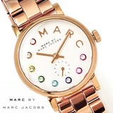 Buy Shop Marc Jacobs Baker Dexter White Dial Rose Gold Steel Strap Watch for Women - MBM3443 USA Online