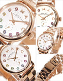 Buy Shop Marc Jacobs Baker Dexter White Dial Rose Gold Steel Strap Watch for Women - MBM3443 USA Online