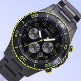 Buy Shop Marc Jacobs Rock Chronograph Black Dial Black Steel Strap Watch for Men - MBM5026 USA Online