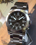 Buy Shop Marc Jacobs Larry Chronograph Black Dial Gunmetal Grey Steel Strap Watch for Men - MBM5031 USA Online