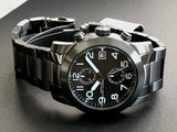 Buy Shop Marc Jacobs Larry Chronograph Black Dial Grey Steel Strap Watch for Men - MBM5051 USA Online