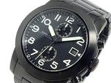 Buy Shop Marc Jacobs Larry Chronograph Black Dial Black Steel Strap Watch for Men - MBM5052 USA Online