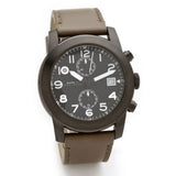 Buy Shop Marc Jacobs Larry Chronograph Black Dial Grey Leather Strap Watch for Men - MBM5034 USA Online