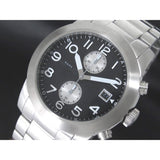 Buy Shop Marc Jacobs Larry Chronograph Black Dial Silver Steel Strap Watch for Men - MBM5050 USA Online