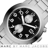Buy Shop Marc Jacobs Larry Chronograph Black Dial Silver Steel Strap Watch for Men - MBM5050 USA Online