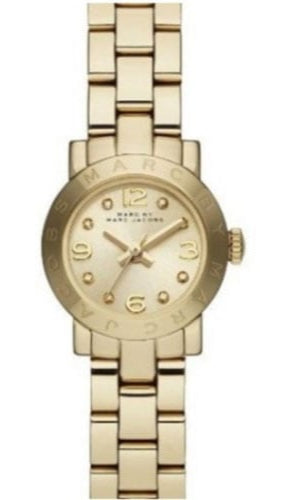Buy Shop Marc Jacobs Amy Gold Dial Gold Steel Strap Watch for Women - MBM8612 USA Online