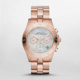 Buy Shop Marc Jacobs Blade Chronograph Mother of Pearl White Dial Rose Gold Steel Strap Watch for Women - MBM8637 USA Online