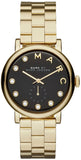Buy Shop Marc Jacobs Baker Dexter Black Dial Gold Steel Strap Watch for Women - MBM3421 USA Online