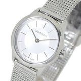 Buy Shop Calvin Klein Minimal White Dial Silver Mesh Bracelet Watch for Women - K3M23126 USA Online