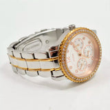 Buy Shop Guess Enchanting Diamonds Silver Dial Two Tone Steel Strap Watch for Women - W0305L3 USA Online