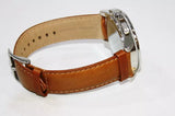 Buy Shop Michael Kors Ryker Chronograph Analog Blue Dial Brown Leather Strap Watch For Men - MK8518 USA Online