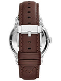 Buy Shop Fossil Townsman Automatic White Dial Brown Leather Strap Watch for Men - ME3064 USA Online