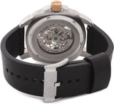 Buy Shop Fossil Modern Machine Automatic Skeleton Dial Black Leather Strap Watch for Men - ME3082 USA Online