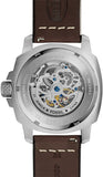 Buy Shop Fossil Modern Machine Automatic Skeleton White Dial Brown Leather Strap Watch for Women - ME3083 USA Online