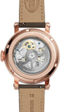 Buy Shop Fossil Boyfriend Automatic Skeleton Grey Dial Grey Leather Strap Watch for Women - ME3089 USA Online