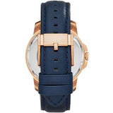 Buy Shop Fossil Grant Automatic Skeleton Blue Dial Blue Leather Strap Watch for Men - ME3102 USA Online