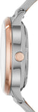 Buy Shop Fossil Vintage Muse Automatic Skeleton White Dial Grey Leather Strap Watch for Women - ME3131 USA Online