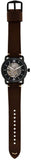 Buy Shop Fossil Commuter Automatic Black Dial Brown Leather Strap Watch for Men - ME3158 USA Online