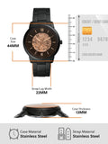 Buy Shop Fossil Neutra Automatic Skeleton Black Dial Black Steel Strap Watch for Men - ME3183 USA Online