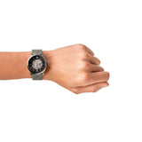 Buy Shop Fossil Neutra Automatic Skeleton Black Dial Grey Mesh Strap Watch for Men - ME3185 USA Online