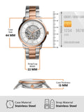 Buy Shop Fossil Neutra Automatic Skeleton White Dial Two Tone Steel Strap Watch for Men - ME3196 USA Online