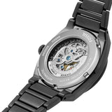 Buy Shop Fossil Everett Automatic Skeleton Grey Dial Grey Steel Strap Watch for Men - ME3206 USA Online
