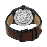 Buy Shop Fossil Everett Automatic Analog Black Dial Brown Leather Strap Watch for Men - ME3207 USA Online