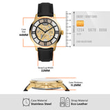 Buy Shop Fossil Townsman Automatic Skeleton Black Dial Black Leather Strap Watch for Men - ME3210 USA Online