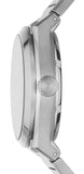 Buy Shop Fossil Everett Automatic Skeleton Blue Dial Silver Steel Strap Watch for Men - ME3220 USA Online