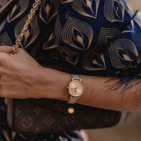 Buy Shop Daniel Wellington Petite Rose Gold Dial Rose Gold Mesh Bracelet Watch For Women - DW00100471 USA Online