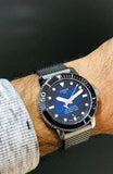 Buy Shop Tissot Seastar 1000 Powermatic 80 Blue Dial SIlver Mesh Bracelet Watch For Men - T120.407.11.041.02 USA Online