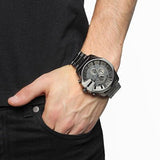 Buy Shop Diesel Mega Chief Chronograph Grey Dial Grey Steel Strap Watch for Men - DZ4282 USA Online