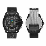 Buy Shop Diesel Mega Chief Chronograph Black Dial Black Mesh Bracelet Watch For Men - DZ4514 USA Online