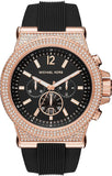 Buy Shop Michael Kors Dylan Chronograph Black Dial Black Rubber Strap Watch For Women - MK8557 USA Online