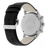 Buy Shop Emporio Armani Gianni White Dial Black Leather Strap Watch For Men - AR0385 USA Online