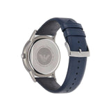Buy Shop Emporio Armani Renato White DIal Blue Leather Strap Watch For Men - AR11119 USA Online