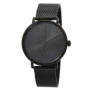 Buy Shop Michael Kors Auden Three-Hand Black Dial Black Mesh Strap Watch for Men - MK7152 USA Online