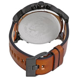 Diesel Mr. Daddy 2.0 Chronograph Silver Dial Brown Leather Strap Watch For Men - DZ7394