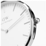 Buy Shop Daniel Wellington Classic Cornwall White Dial Black Nylon Strap Watch For Men - DW00100260 USA Online