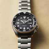 Buy Shop Seiko 5 Sports Automatic Day Date Black Dial Silver Steel Strap Watch for Men - SRPD55K1 USA Online