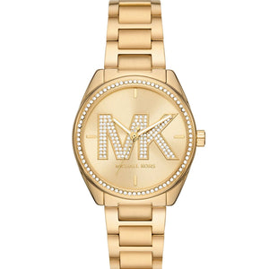 Buy Shop Michael Kors Janelle Quartz Gold Dial Gold Steel Strap Watch For Women - MK7381 USA Online