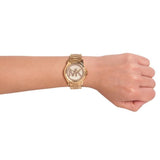 Buy Shop Michael Kors Runway Gold Dial Gold Steel Strap Watch for Women - MK5786 USA Online