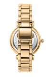 Buy Shop Michael Kors Abbey Three-Hand Analog White Dial Gold Steel Strap Watch for Women - MK4615 USA Online
