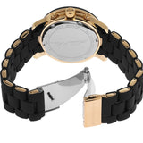 Buy Shop Michael Kors Runway Chronograph Black Dial Black Silicone Strap Watch For Women - MK7385 USA Online