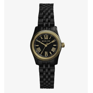 Buy Shop Michael Kors Lexington Quartz Black Dial Black Steel Strap Watch for Women - MK3299 USA Online